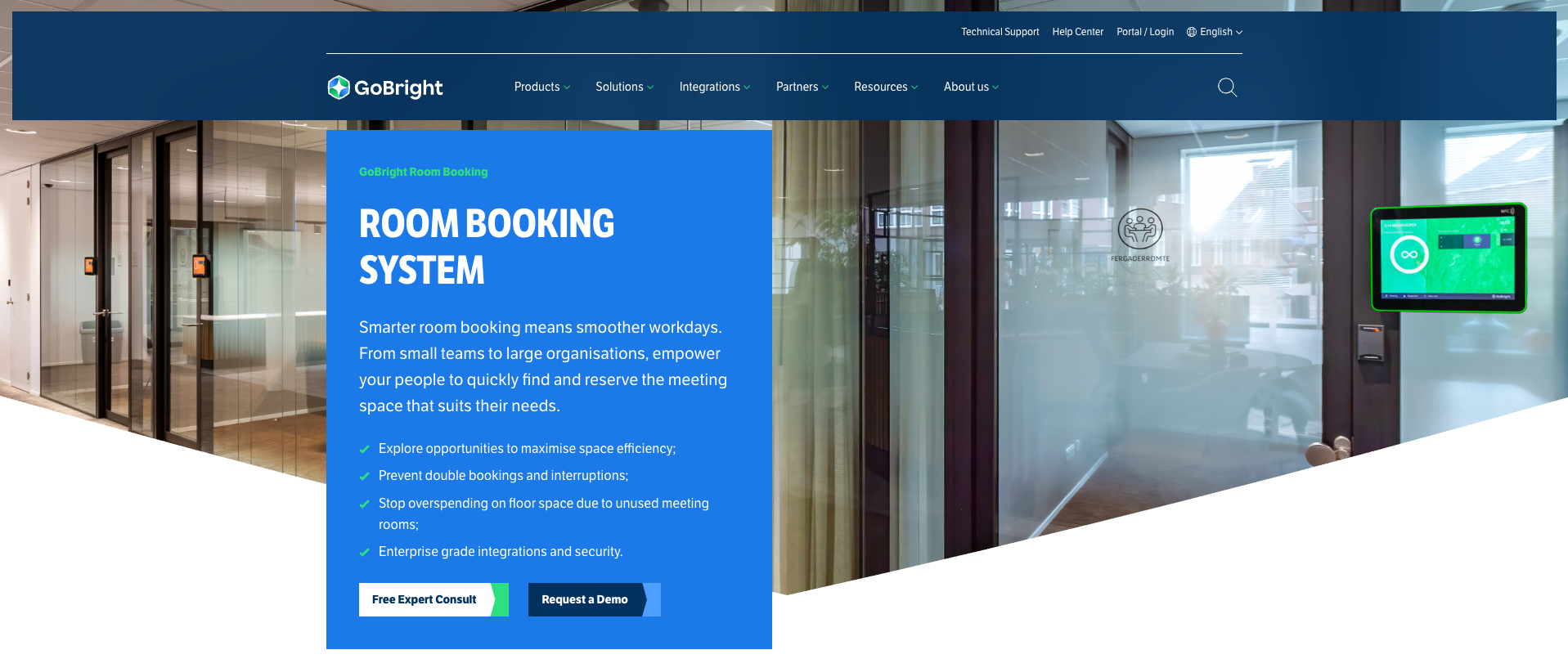 gobright desk booking app