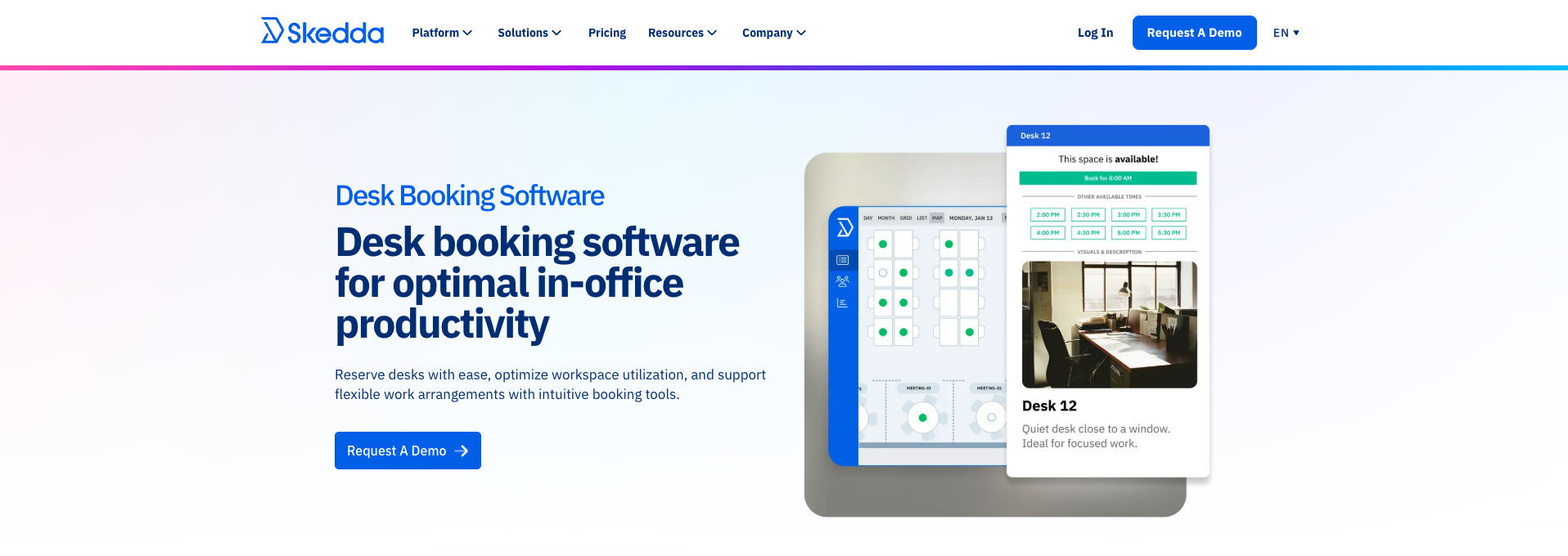 skedda desk booking platform