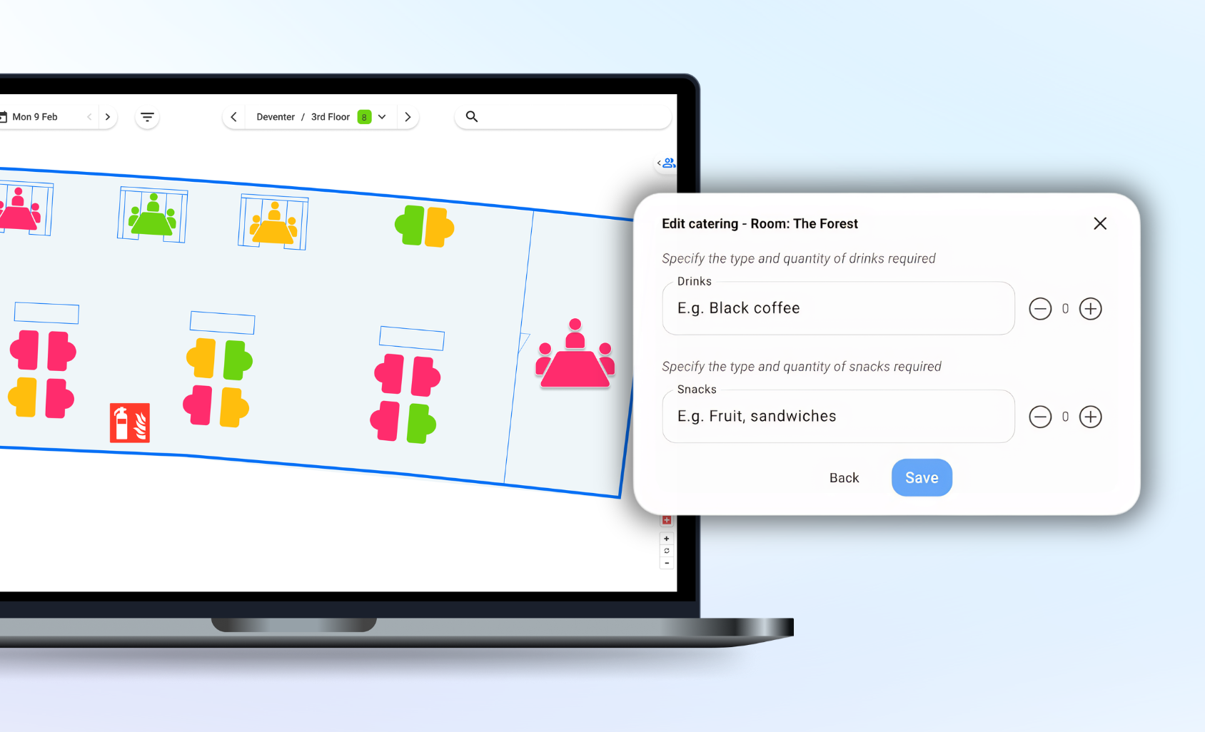 catering for ad-hoc meeting rooms